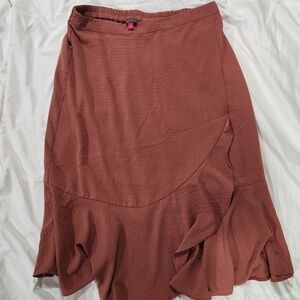 Vince Camuto Ruffled Midi Skirt